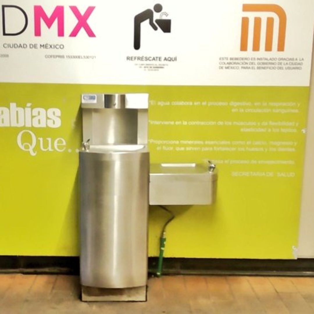 Instalan Ventiladores y Bebederos de Agua en el Metro Para Combatir el Calor en CDMX