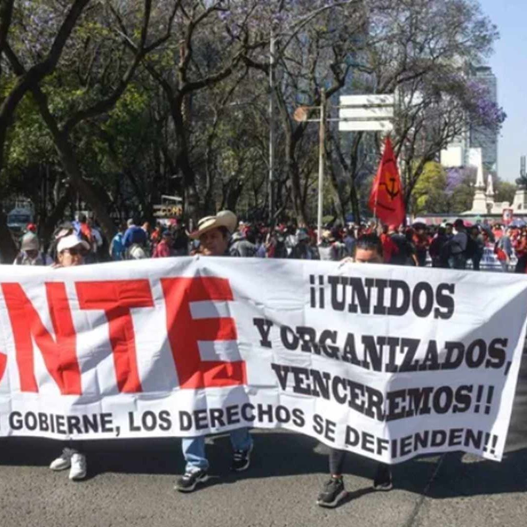 Marcha de maestros de la CNTE en CDMX