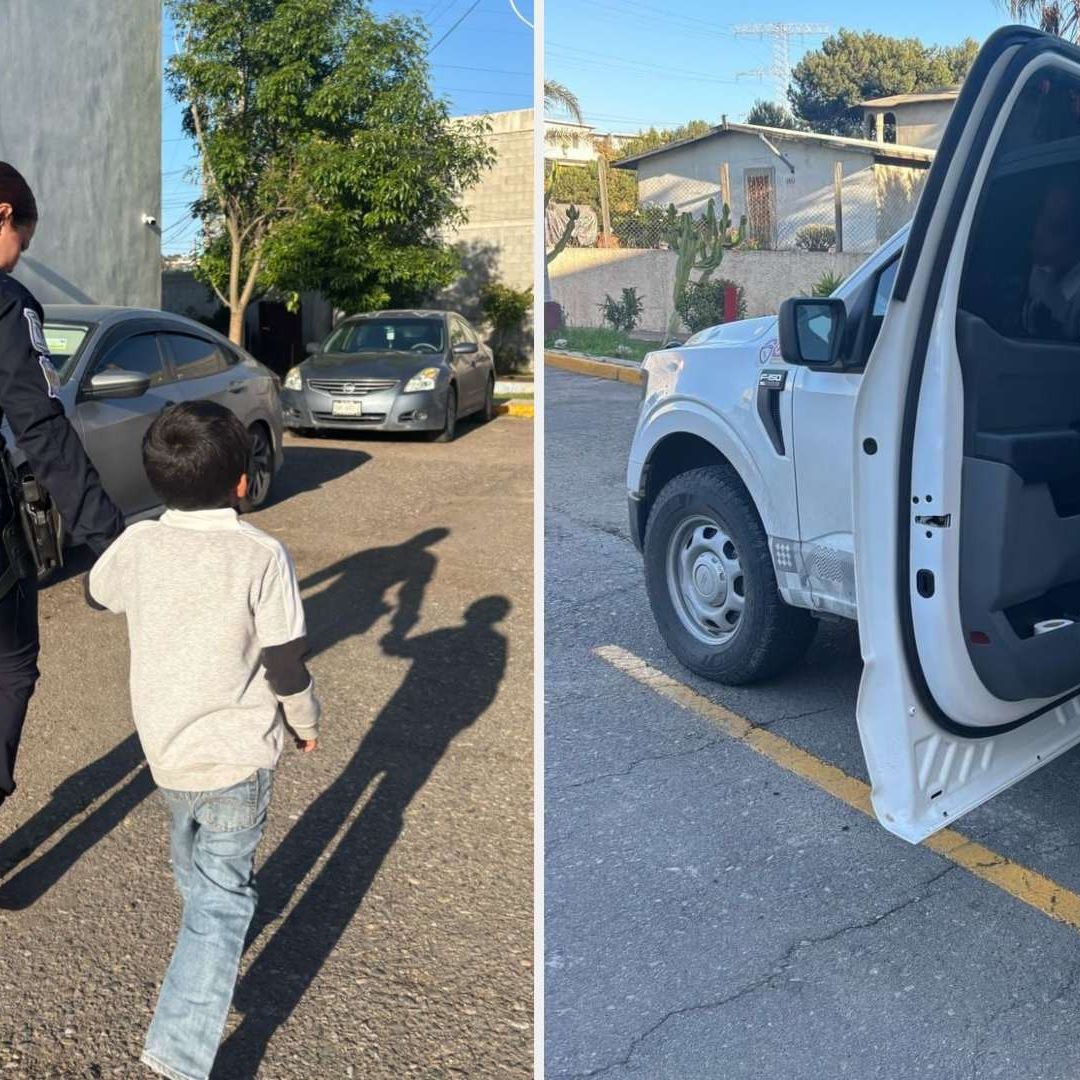 Rescatan a Menor que Deambulaba por las Calles de Rosarito; Esto Sucedió