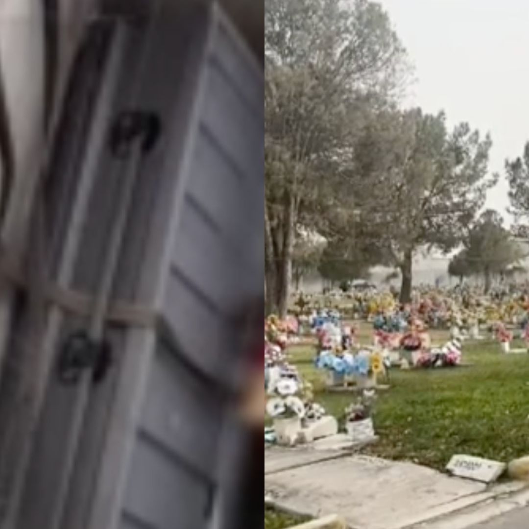 Esto ocurrió en un cementerio sobre la avenida Ruiz Cortines en el municipio de Guadalupe, Nuevo León