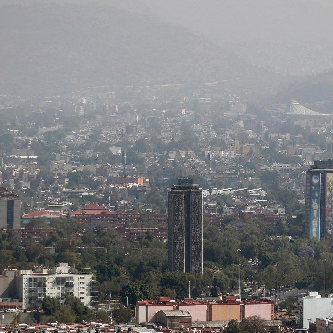 Vista panorámica de la Ciudad de México del 19 de marzo de 2025