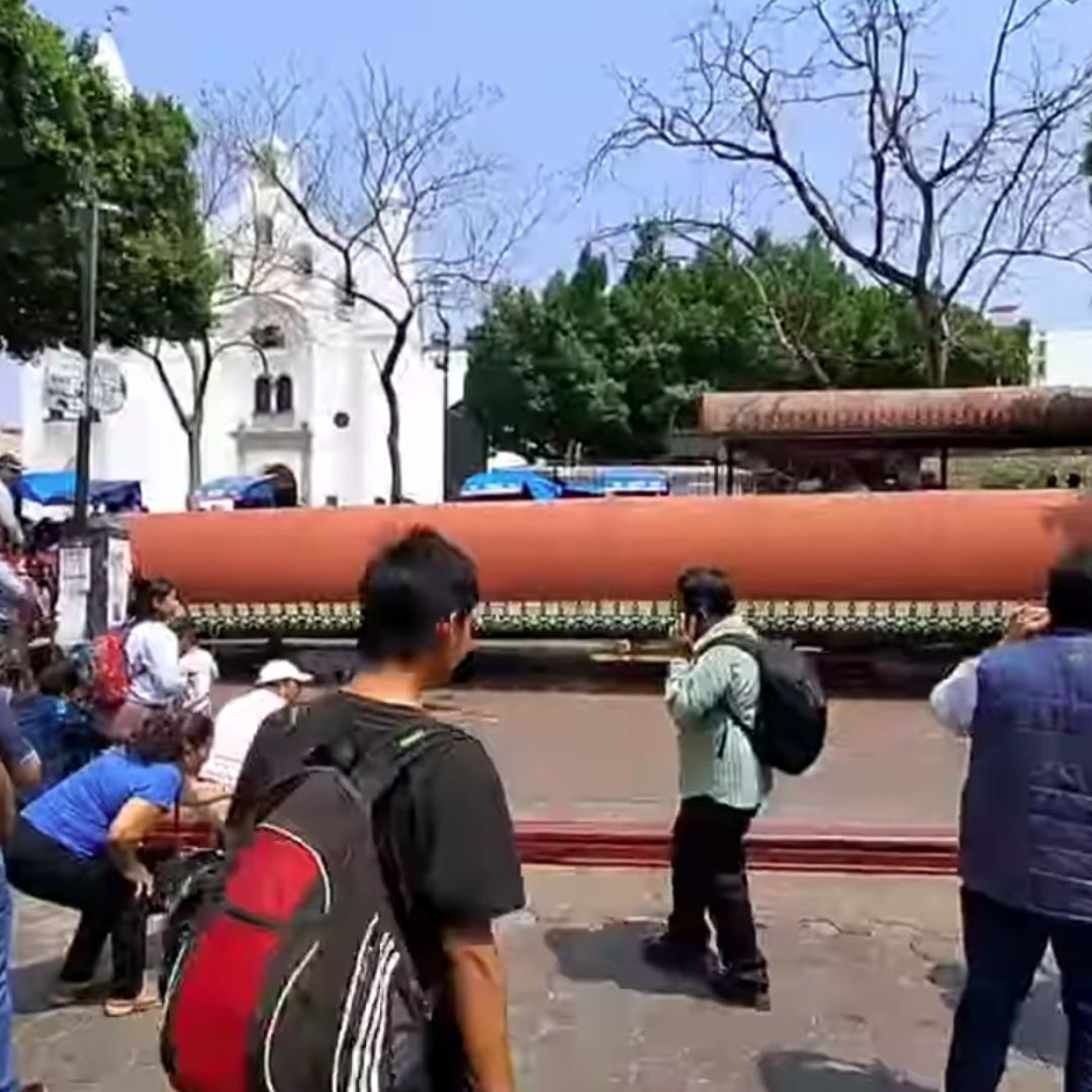 Video: Estructura Cae y Aplasta a Maestros de la CNTE en Plantón en Chiapas; Hay un Muerto