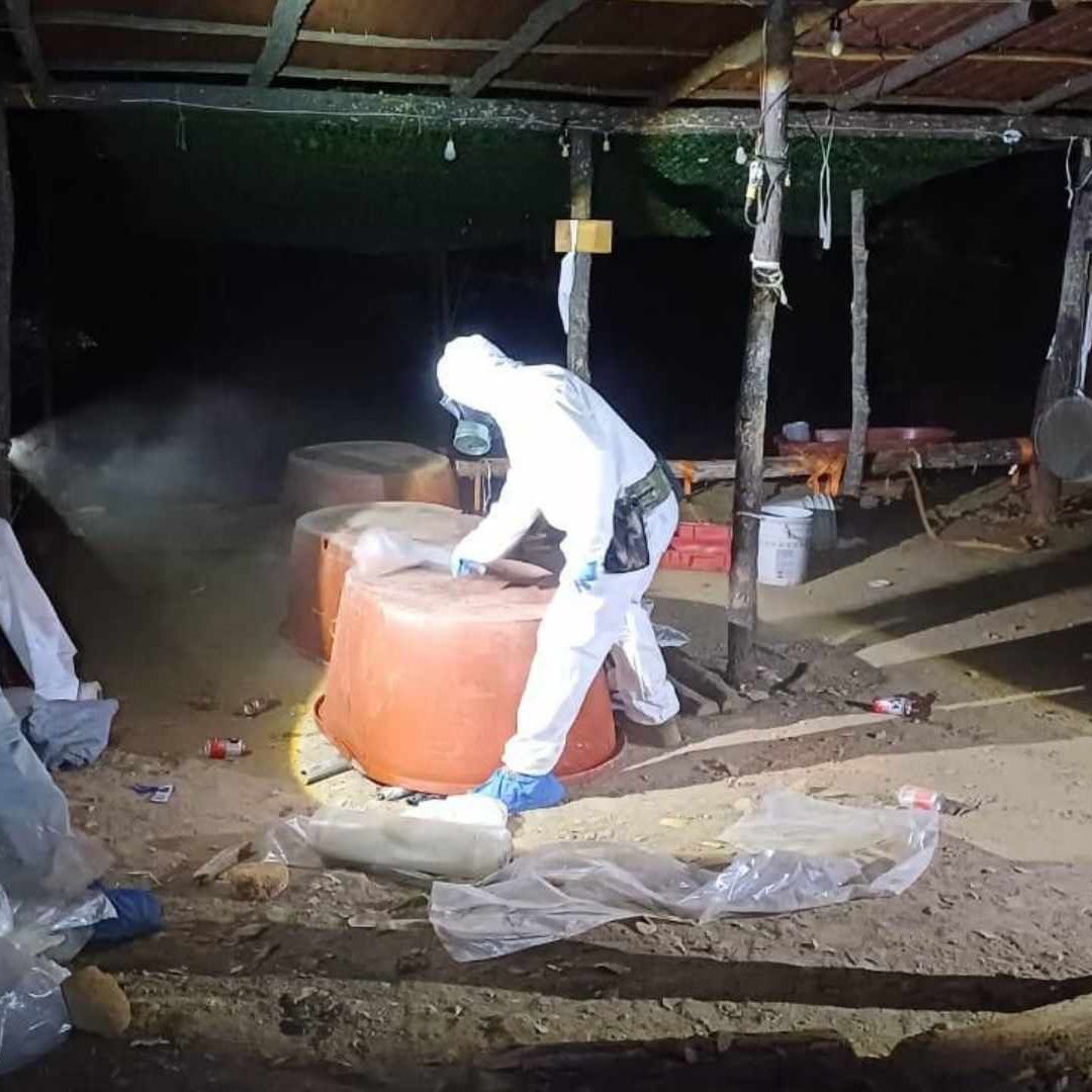 Aseguran mega laboratorio clandestino en Zacatecas
