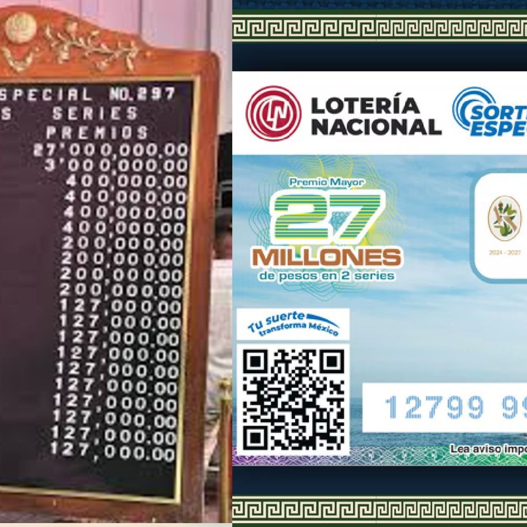 Conoce dónde cayó el premio mayor de la Lotería Nacional