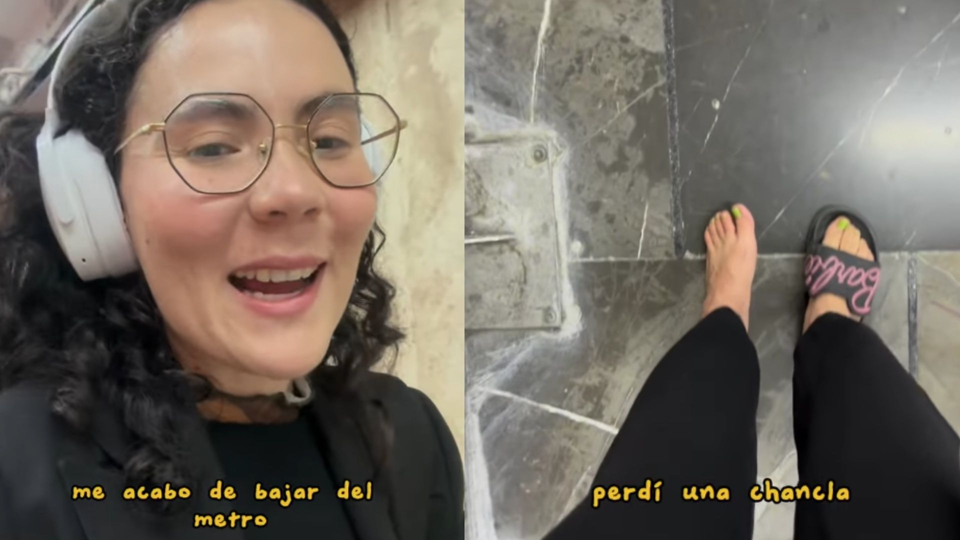Video | Usuaria Se Hace Viral por Perder Su Chancla en el Metro de la CDMX