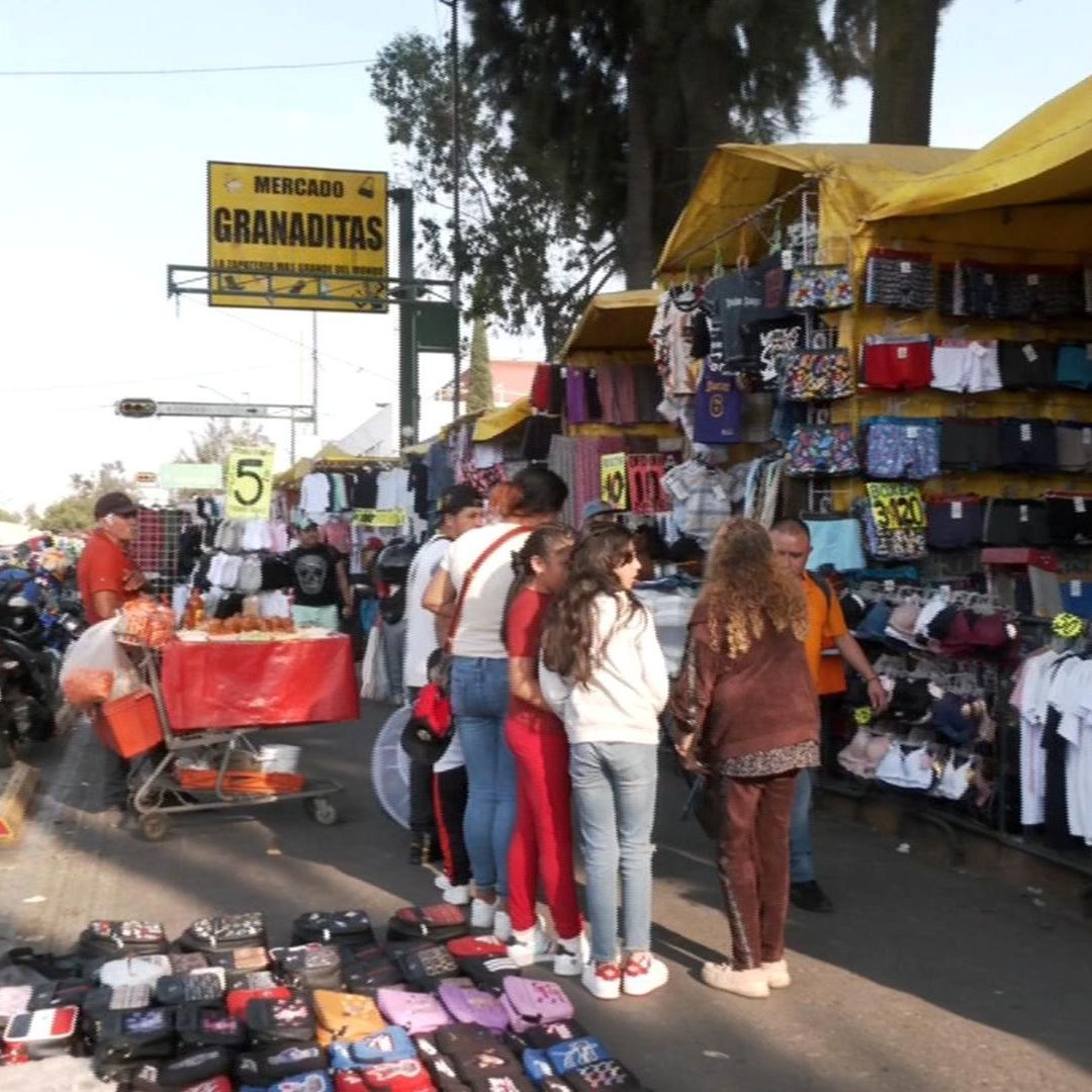 Mercado de Granaditas, sobre Eje 1 Norte en la alcaldía Cuauhtémoc