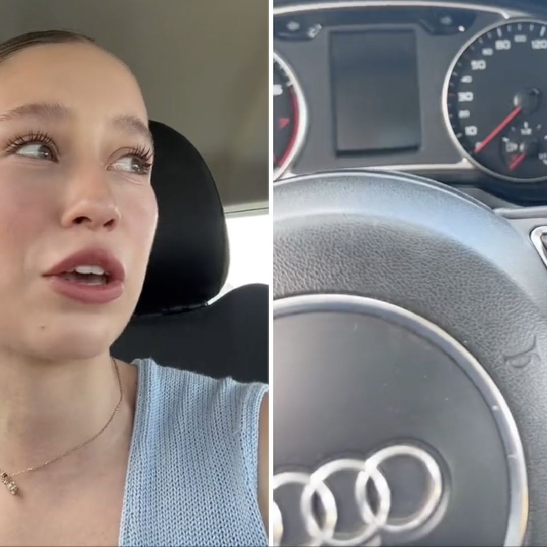 Mujer de Puebla llora porque se quedó sin gasolina