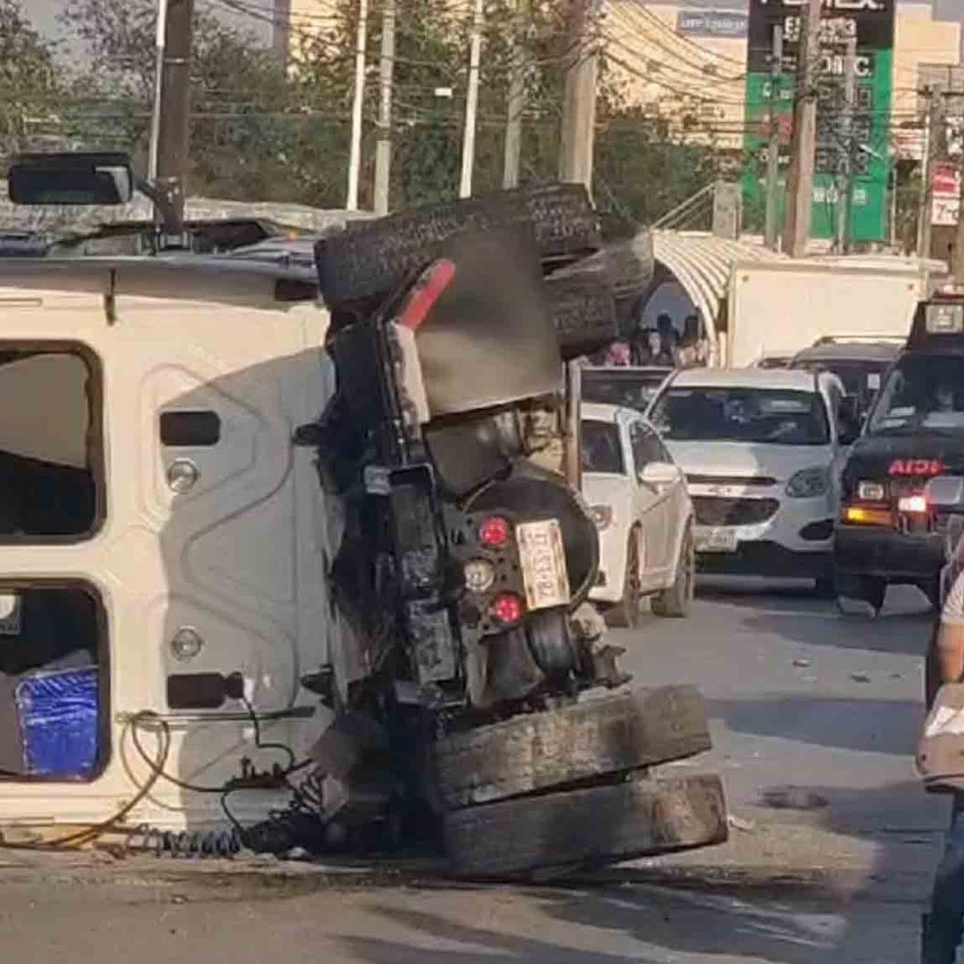 Carambola en Reynosa: Mujer Embarazada y Hombre Grave Entre los Heridos