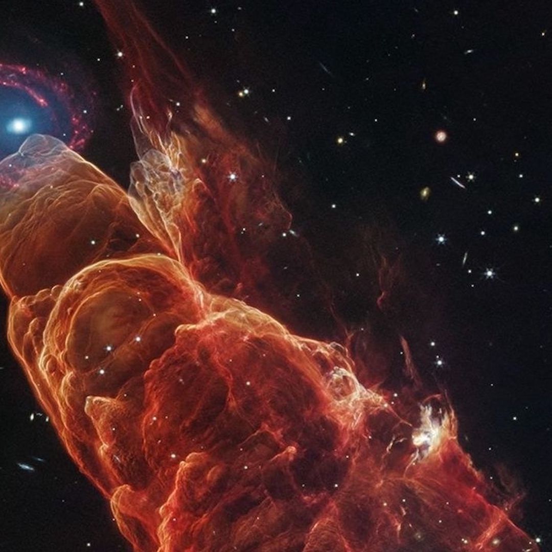 Telescopio Espacial James Webb capta torbellino estelar