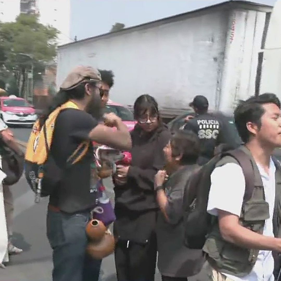 Protesta de pulqueros en la Ciudad de México. Foto: N+