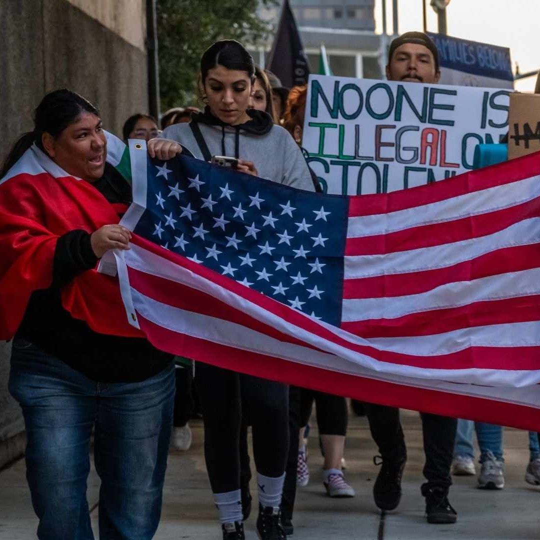 Protesta contra deportaciones masivas en EUA