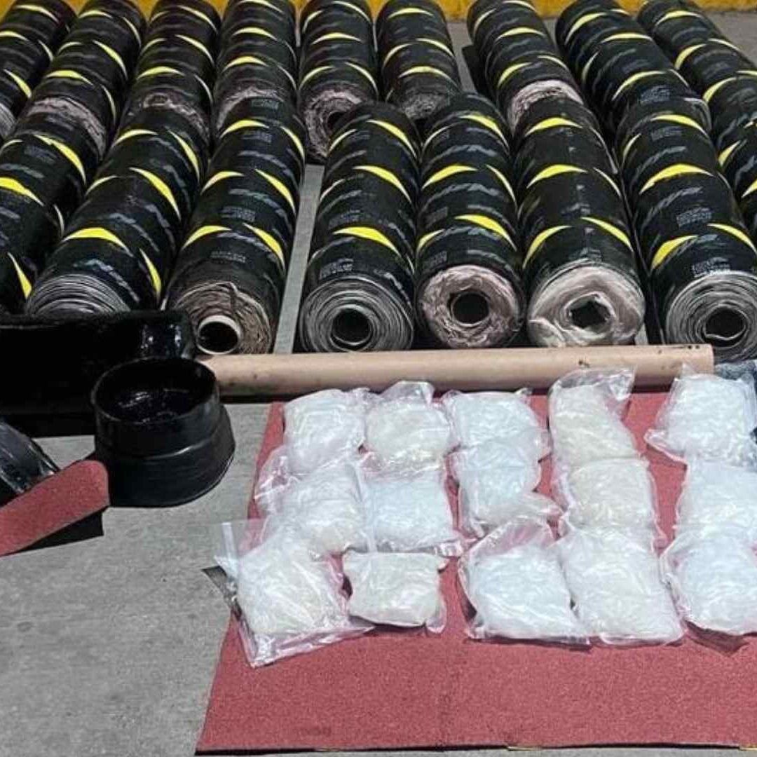 Decomisan Más de 100 Kilos de Metanfetaminas en Paquetería de Hermosillo