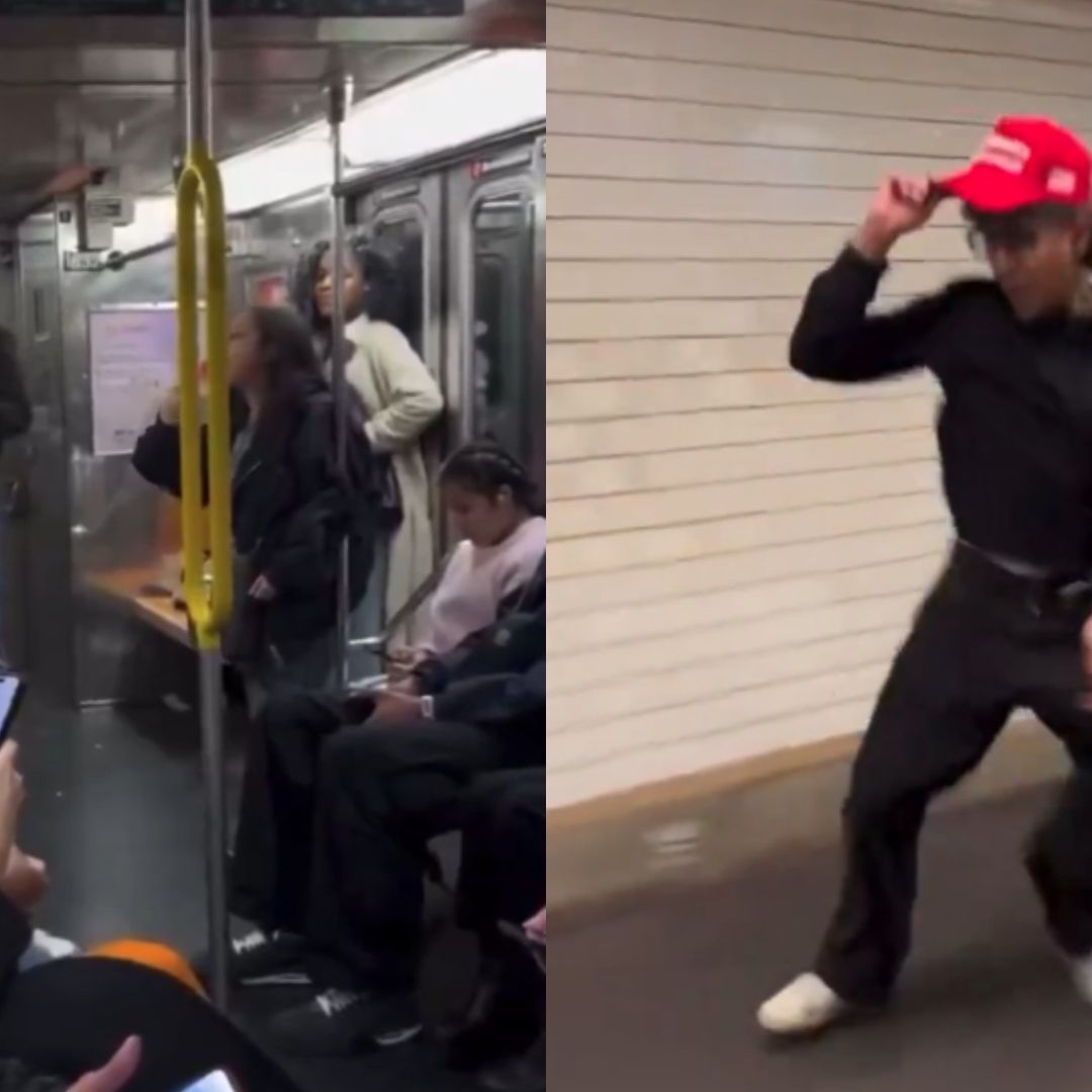 Mujer Cae en Metro de Nueva York por Arrebatar a Usuario Gorra MAGA de Trump