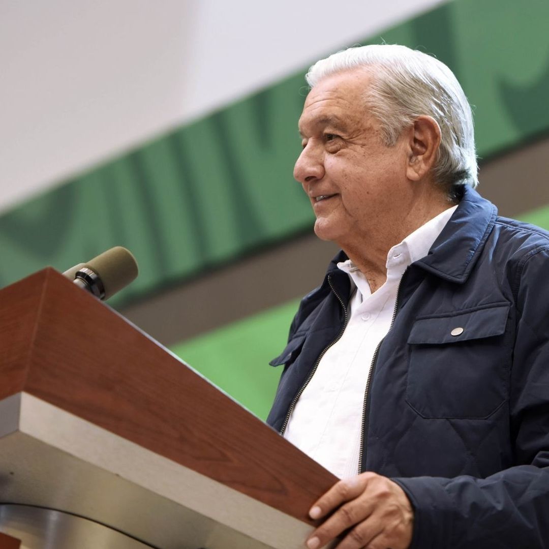 Andrés Manuel López Obrador, presidente de México, durante la conferencia matutina del 15 de marzo de 2024