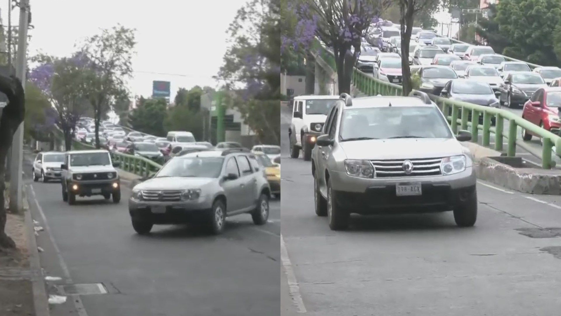 Automovilistas Maniobran en Reversa para Evitar el Tráfico en la CDMX