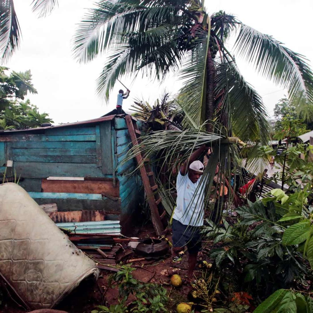 Daños por el huracán Julia en Nicaragua en octubre de 2022.