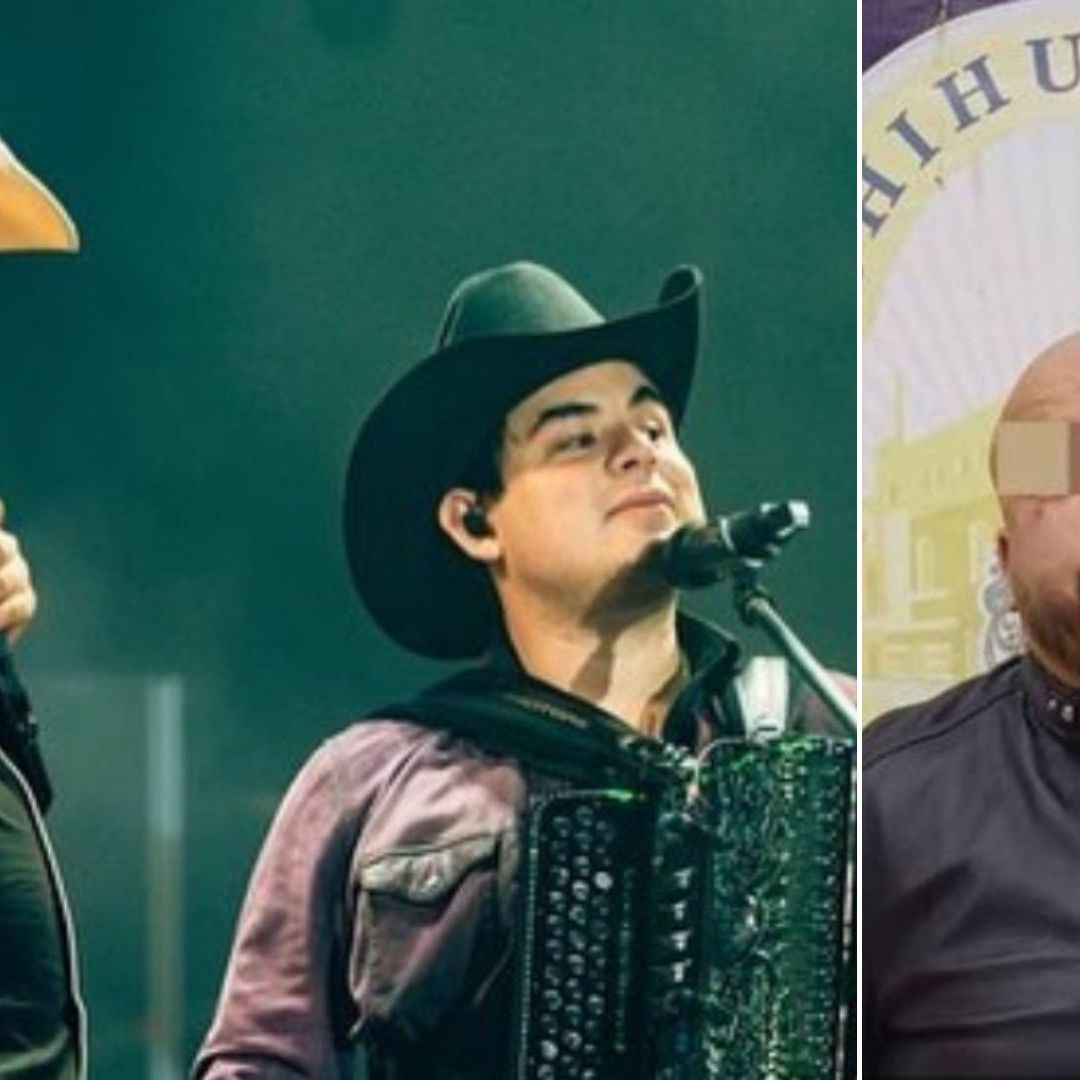 Hombre es Detenido en Concierto de Julión y Alfredo Olivas en Chihuahua con un Arma y 7 Cartuchos. Foto: @lospasosdejulion y FGE Chihuahua