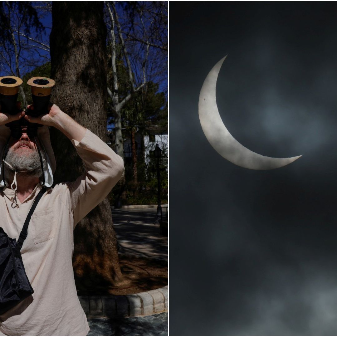 Así se vio el Eclipse Solar de hoy 29 de marzo 2025, que cautivó a millones de espectadores.