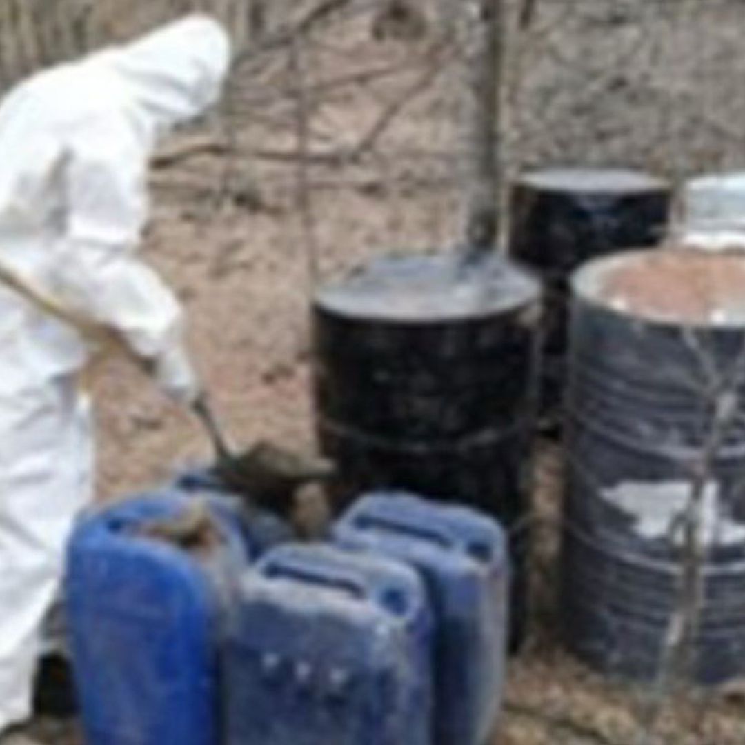Fuerzas conjuntas lograron asegurar y desmantelar once laboratorios clandestinos.