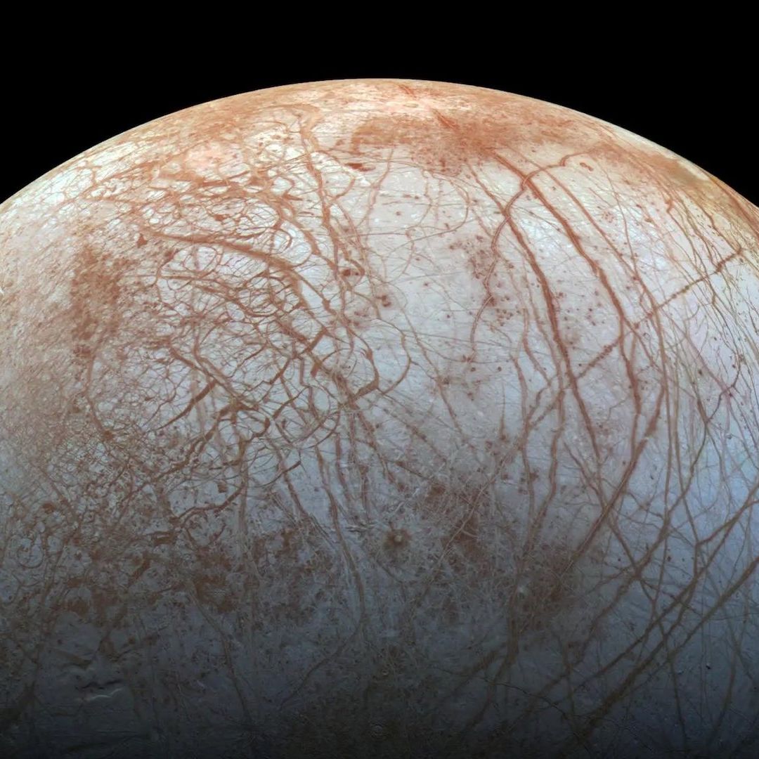 Luna Europa de Júpiter fotografiada por la NASA
