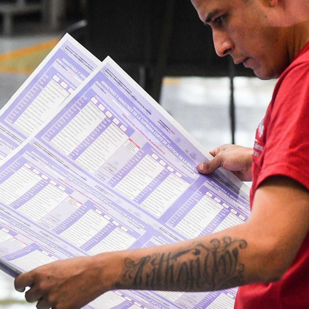 Producción de boletas para las elecciones del Poder Judicial