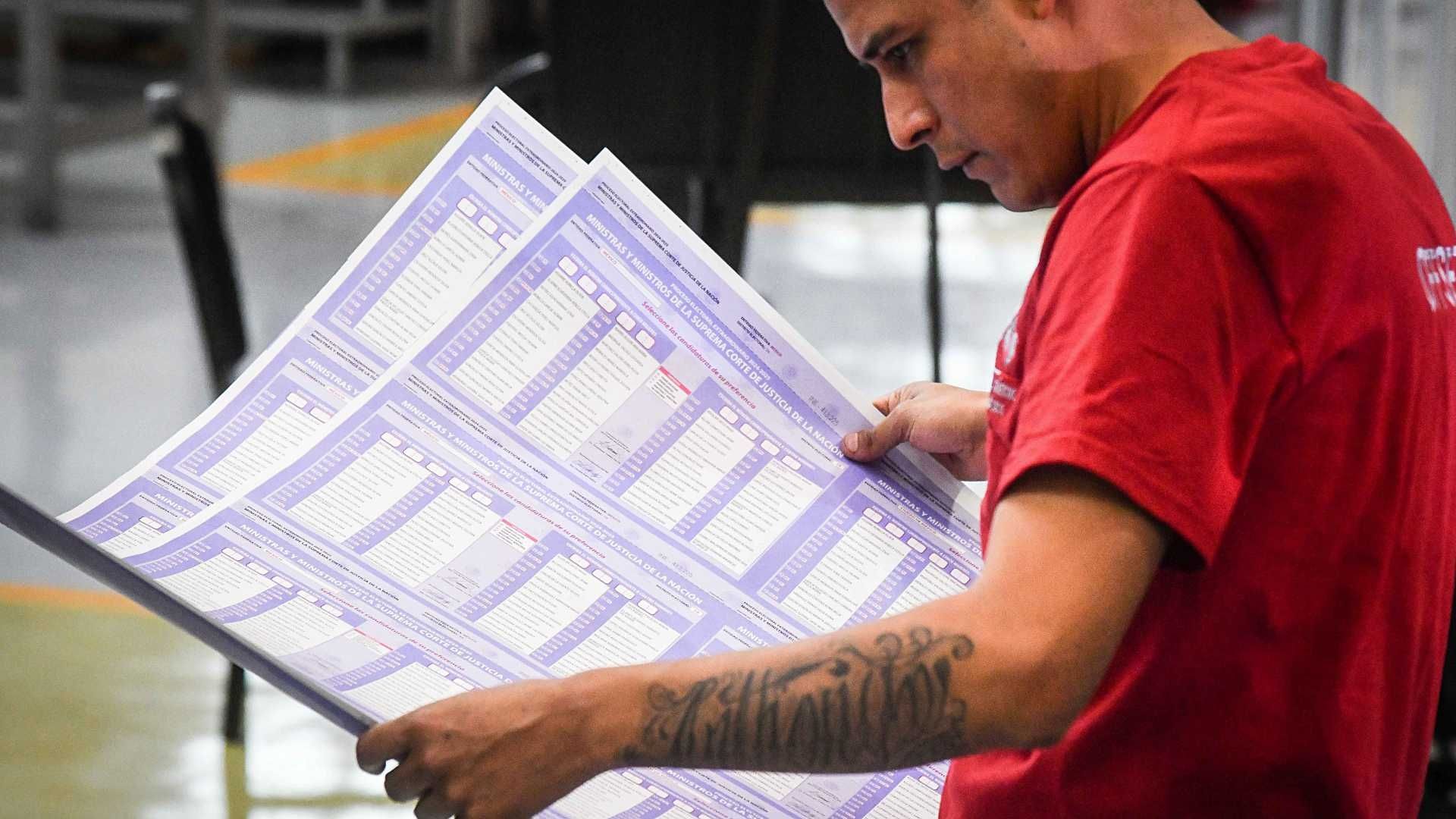 Producción de boletas para las elecciones del Poder Judicial