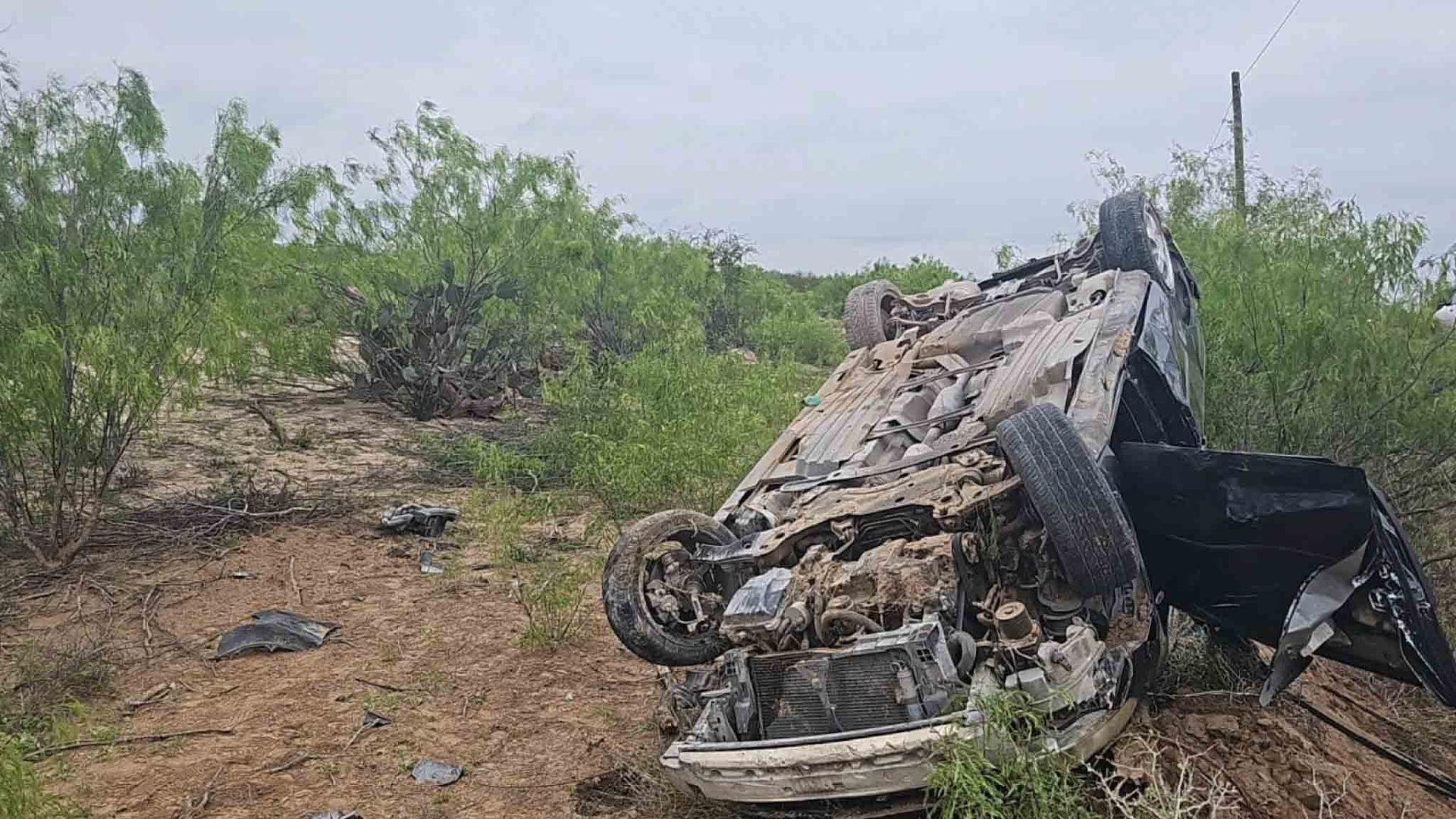 Muere Hombre en Volcadura en Nuevo Laredo