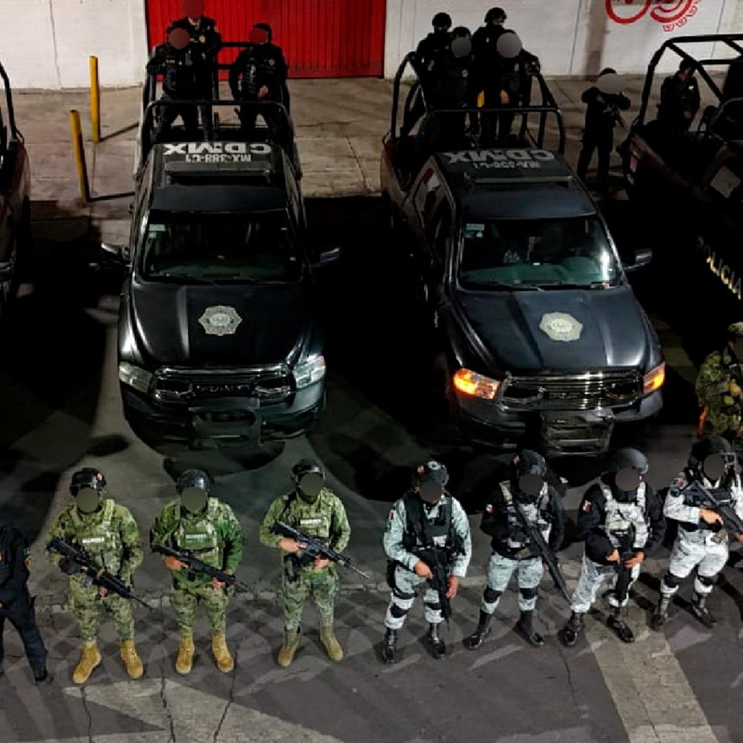 Operativo policial en la Ciudad de México donde fue detenido Néstor Omar “N”
