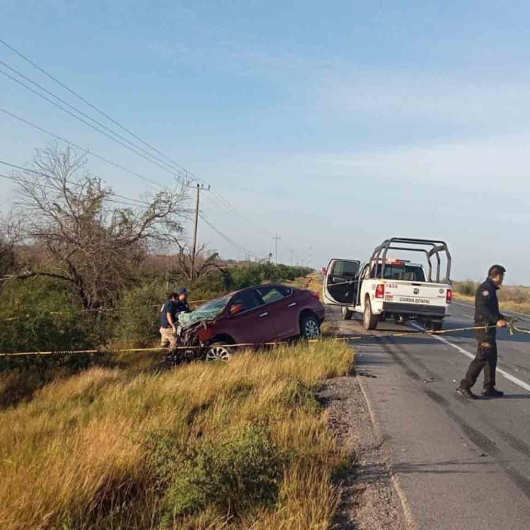 Accidente Carretero deja Un Hombre sin Vida al Impactarse con Tractocamión en Jiménez, Tamaulipas