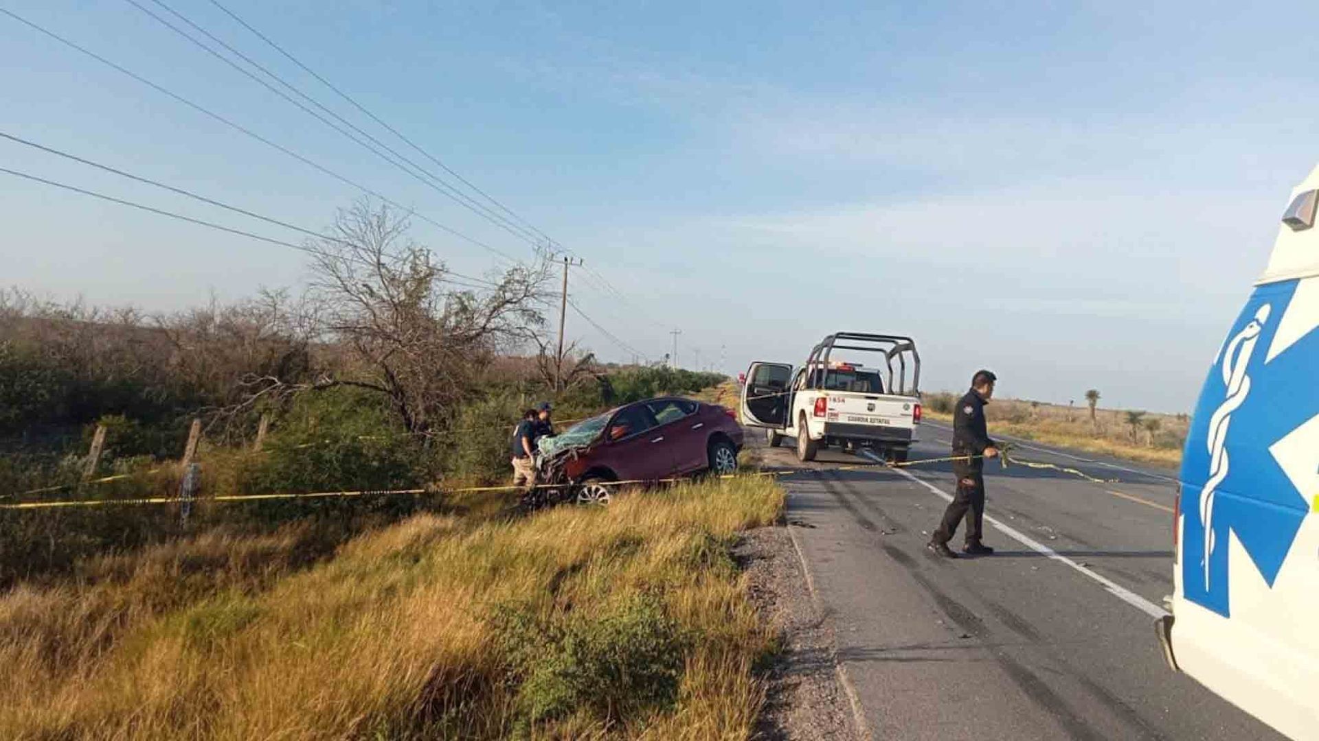 Accidente Carretero deja Un Hombre sin Vida al Impactarse con Tractocamión en Jiménez, Tamaulipas