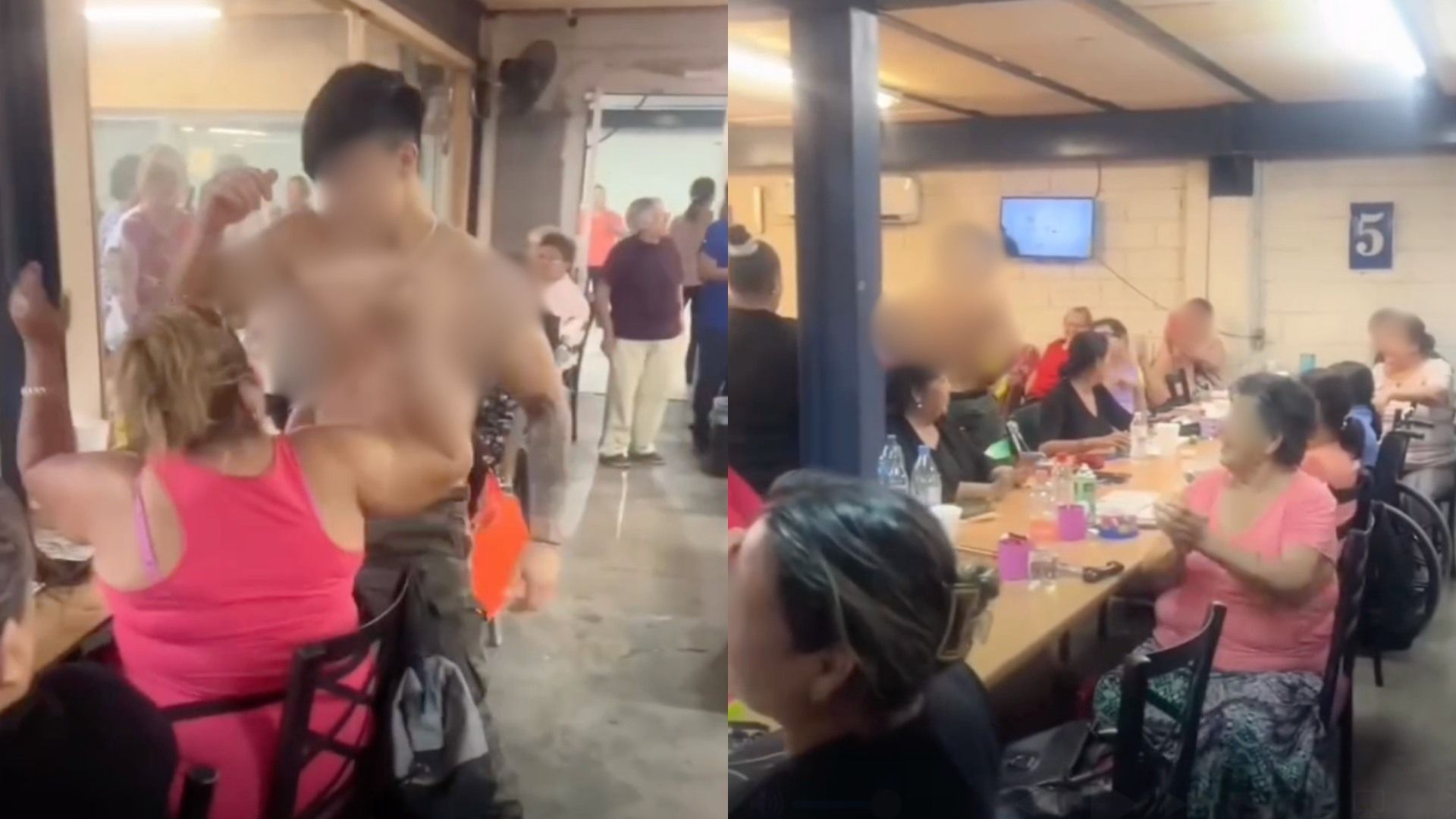 Show de strippers sorprende a mujeres jugando lotería en Monterrey