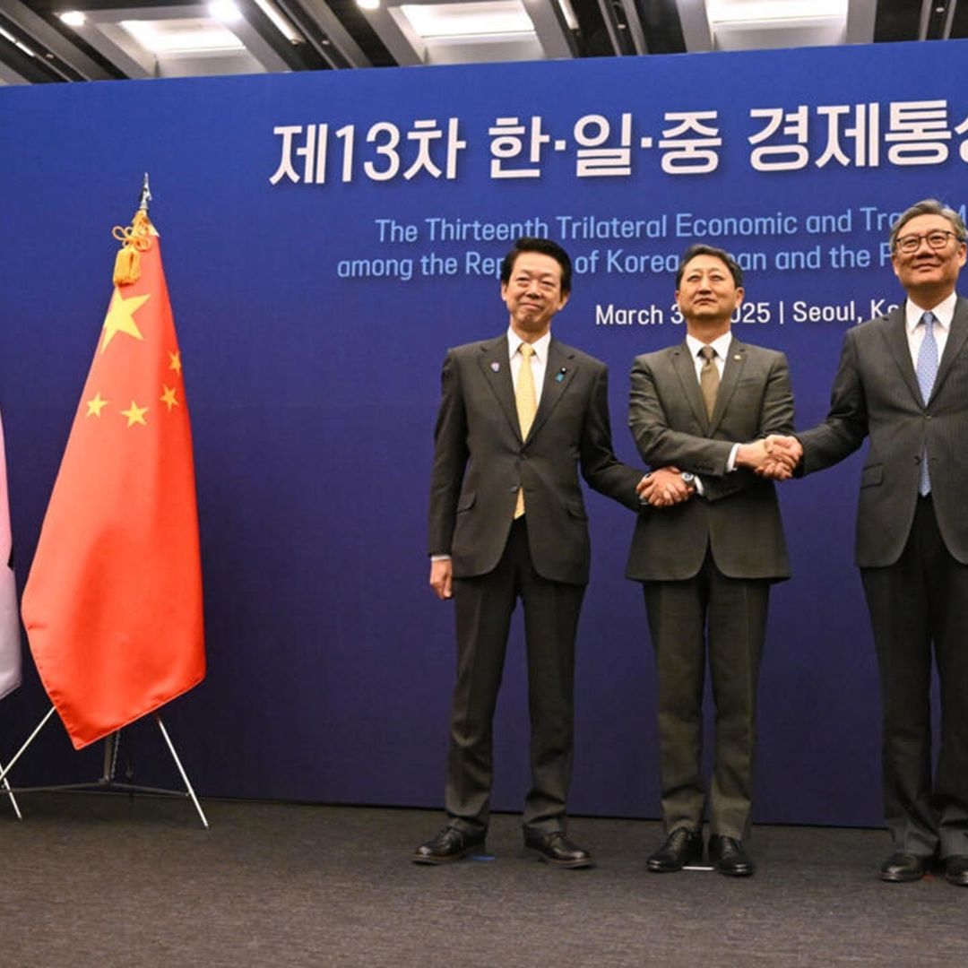 Los ministros de comercio de China, Japón y Corea del Sur se reunieron en Seúl