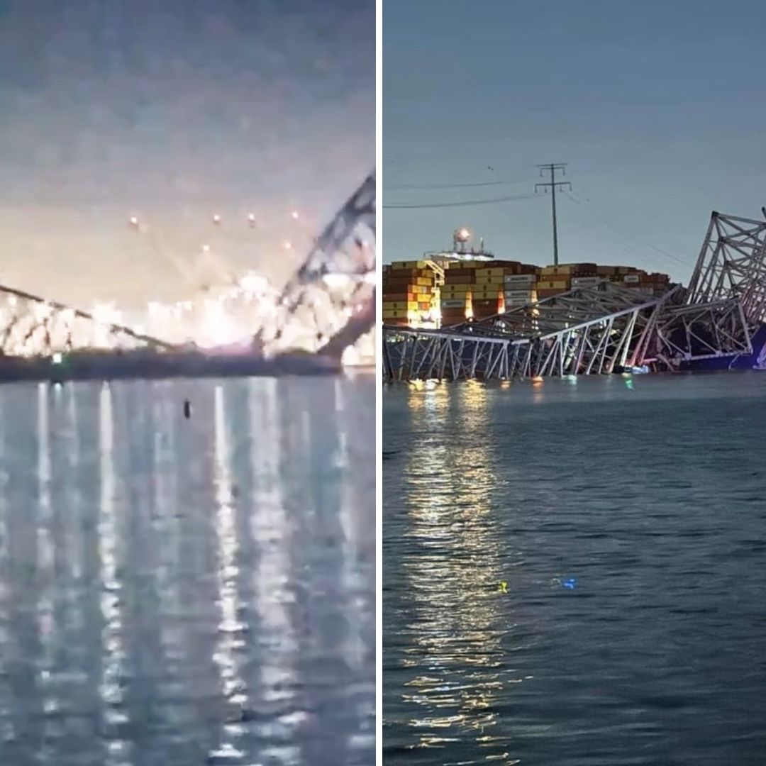 Puente Francis Scott Key Se Desploma en Baltimore tras Choque de Carguero