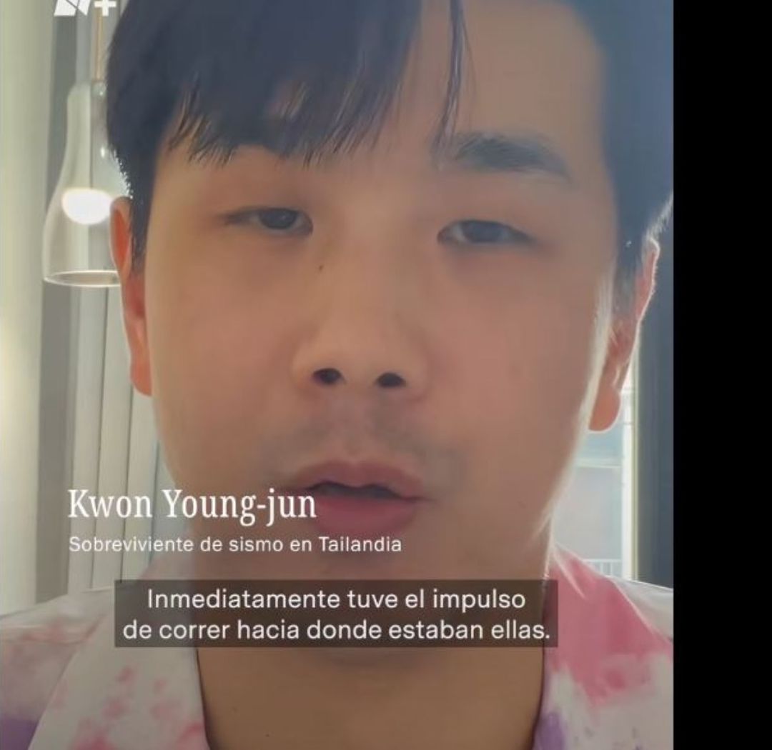 El Gran Salto de Kwon Young Jun Que le Salvó la Vida en el Sismo de Myanmar; N+ Platicó con Él