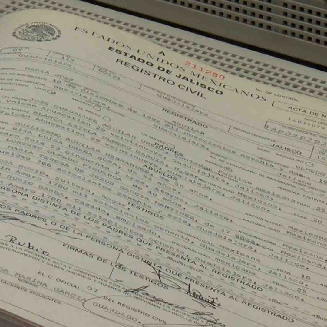 Más de un millón de jaliscienses han optado por comprar el acta de nacimiento digital