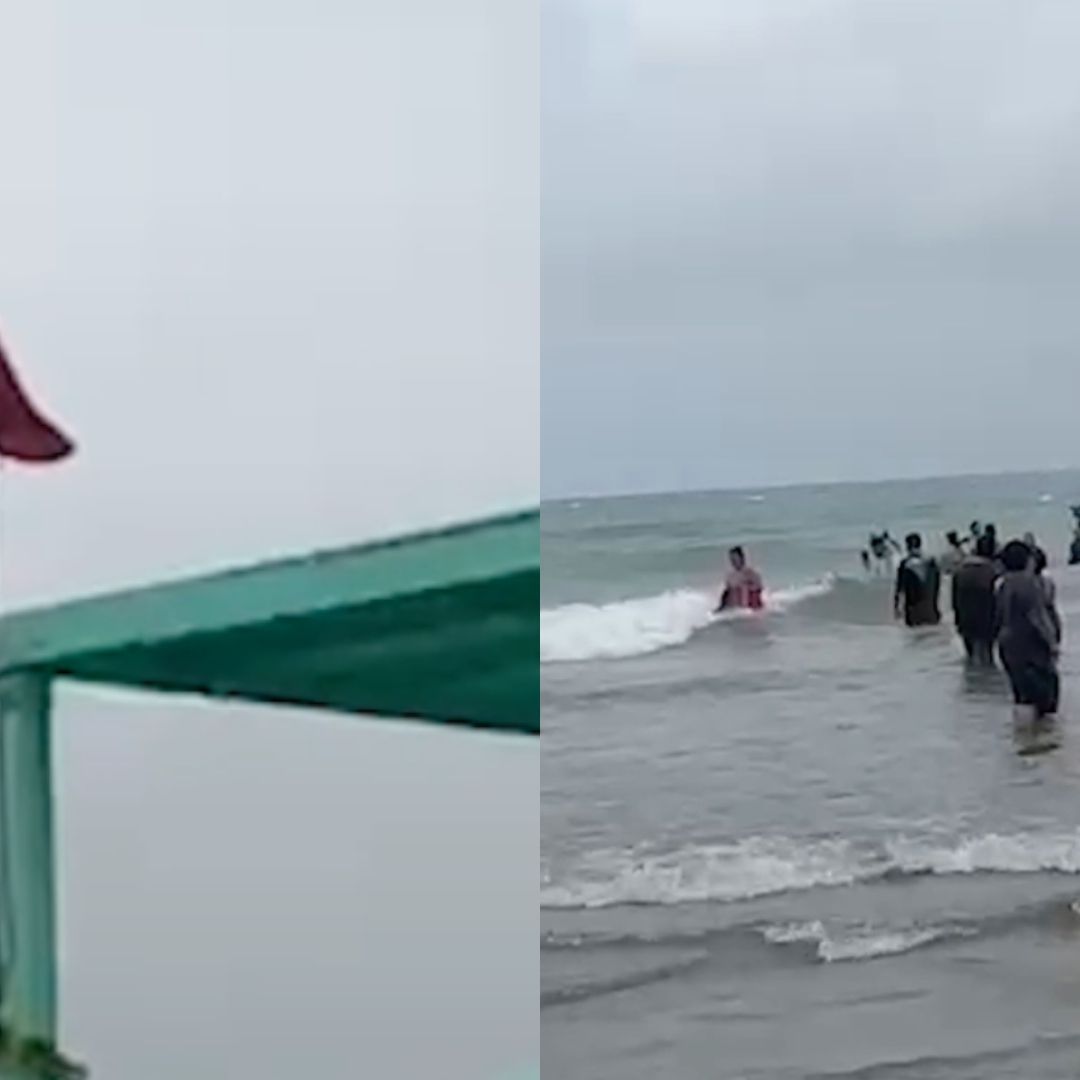 El fuerte evento de norte no fue motivo suficiente para detener a los turistas que acudieron para disfrutar del litoral del Golfo de México.