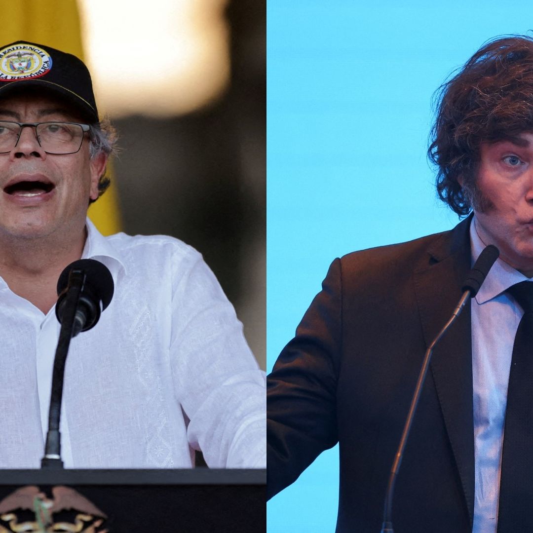 Javier Milei tildó de "asesino terrorista" a su homólogo colombiano, Gustavo Petro