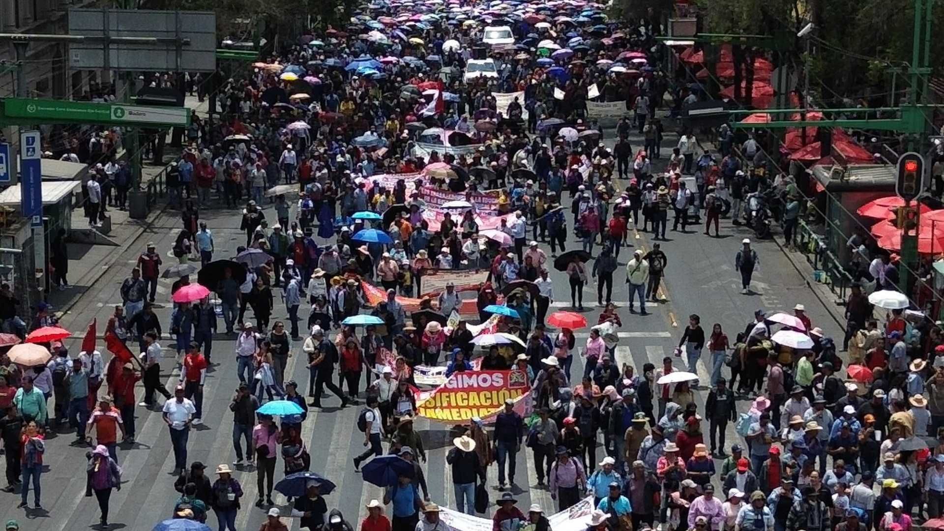 Marcha en la Ciudad de México en marzo de 2025