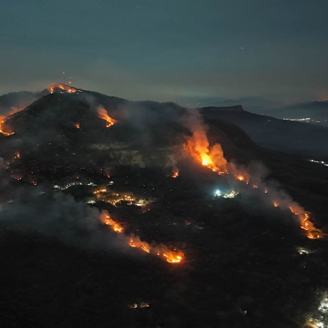 Incendio forestal en Chiapas