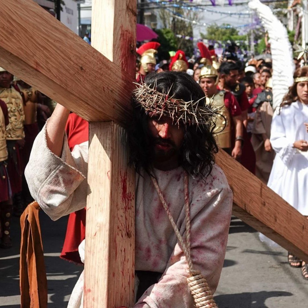 Ruta y momentos con puntos de las caídas Jesús en el Viacrucis 2024 de Iztapalapa