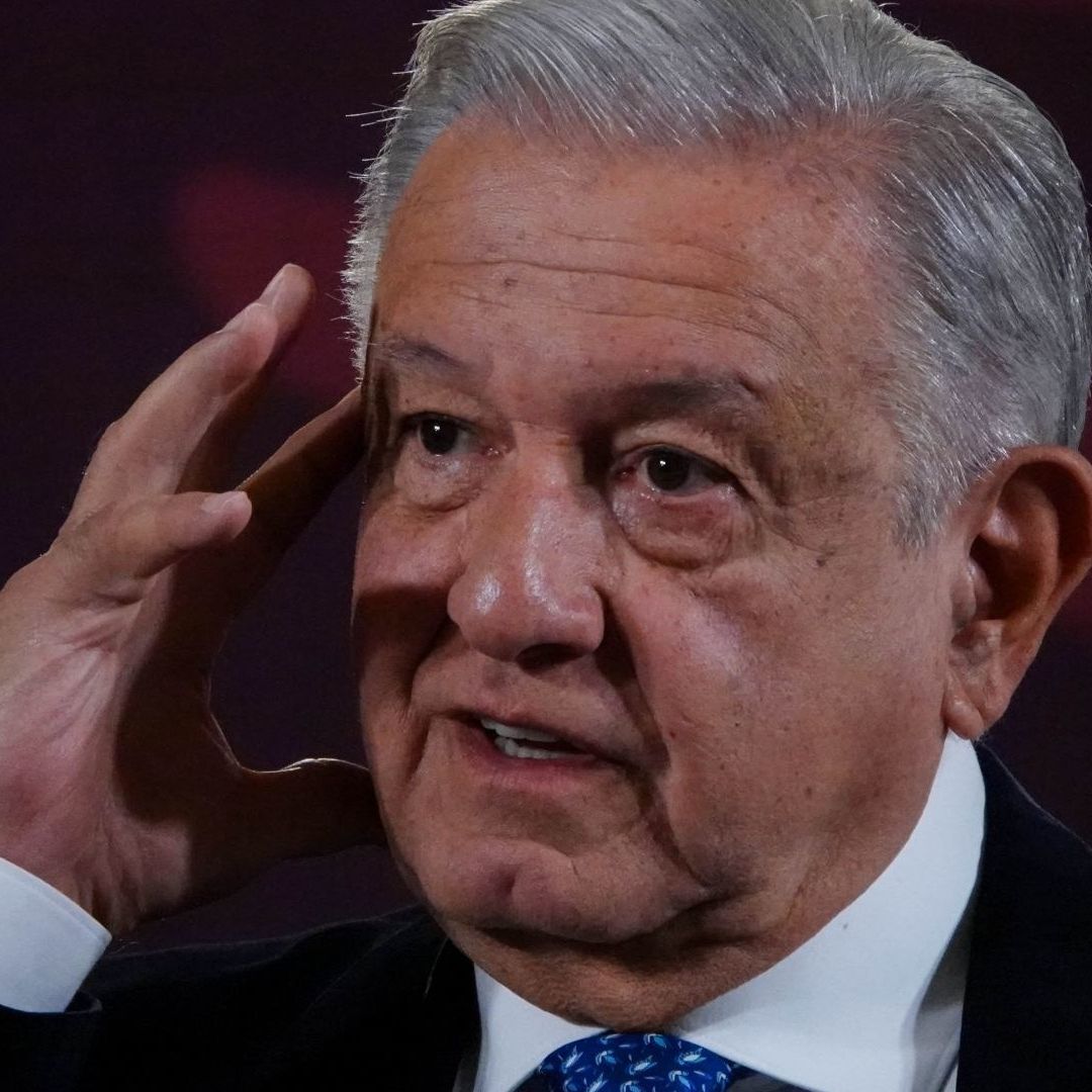 El presidente López Obrador en conferencia mañanera