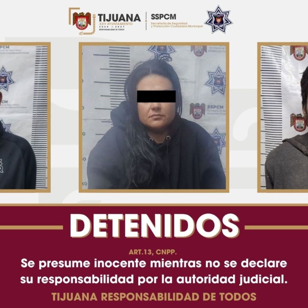 Tres Detenidos con Órdenes de Aprehensión por Narcomenudeo en Tijuana