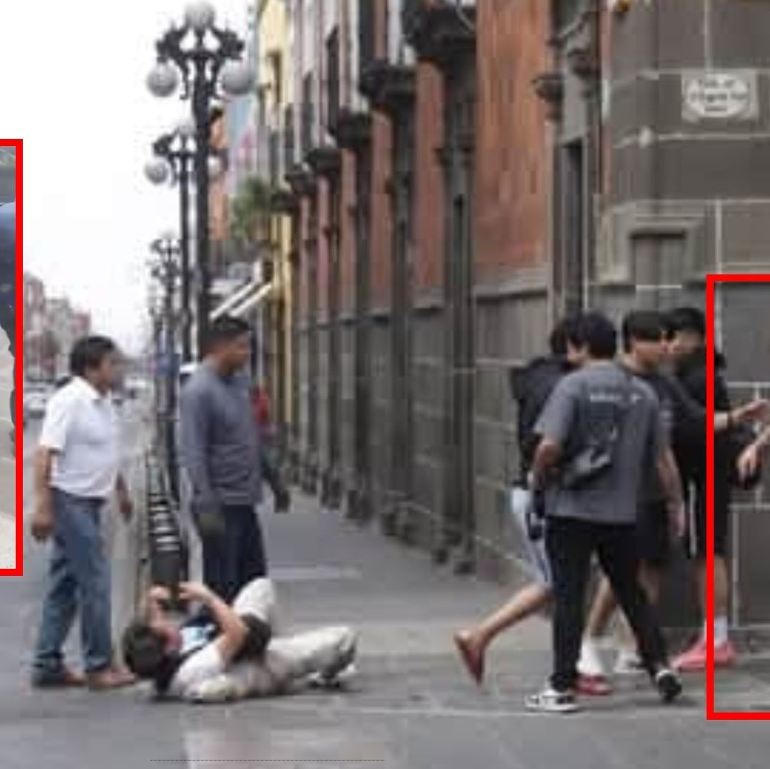 Video: Detenido por Agresión a Reportero que Estaba Grabando con Celular en el Centro de Puebla