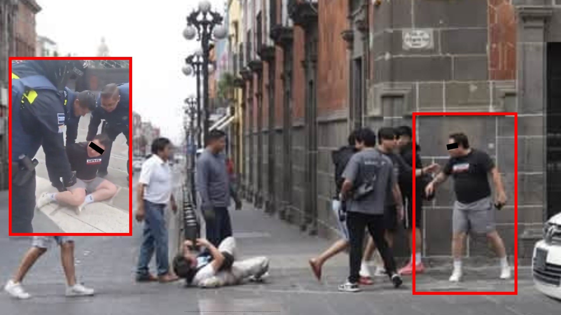 Video: Detenido por Agresión a Reportero que Estaba Grabando con Celular en el Centro de Puebla