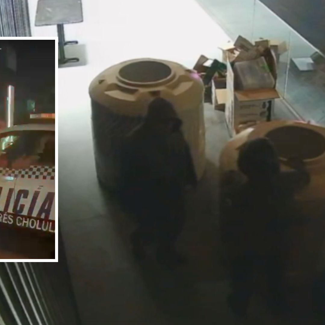 Video: Presunto Robo de Tinacos de Restaurante Riona High Plaza en San Andrés Cholula, Puebla