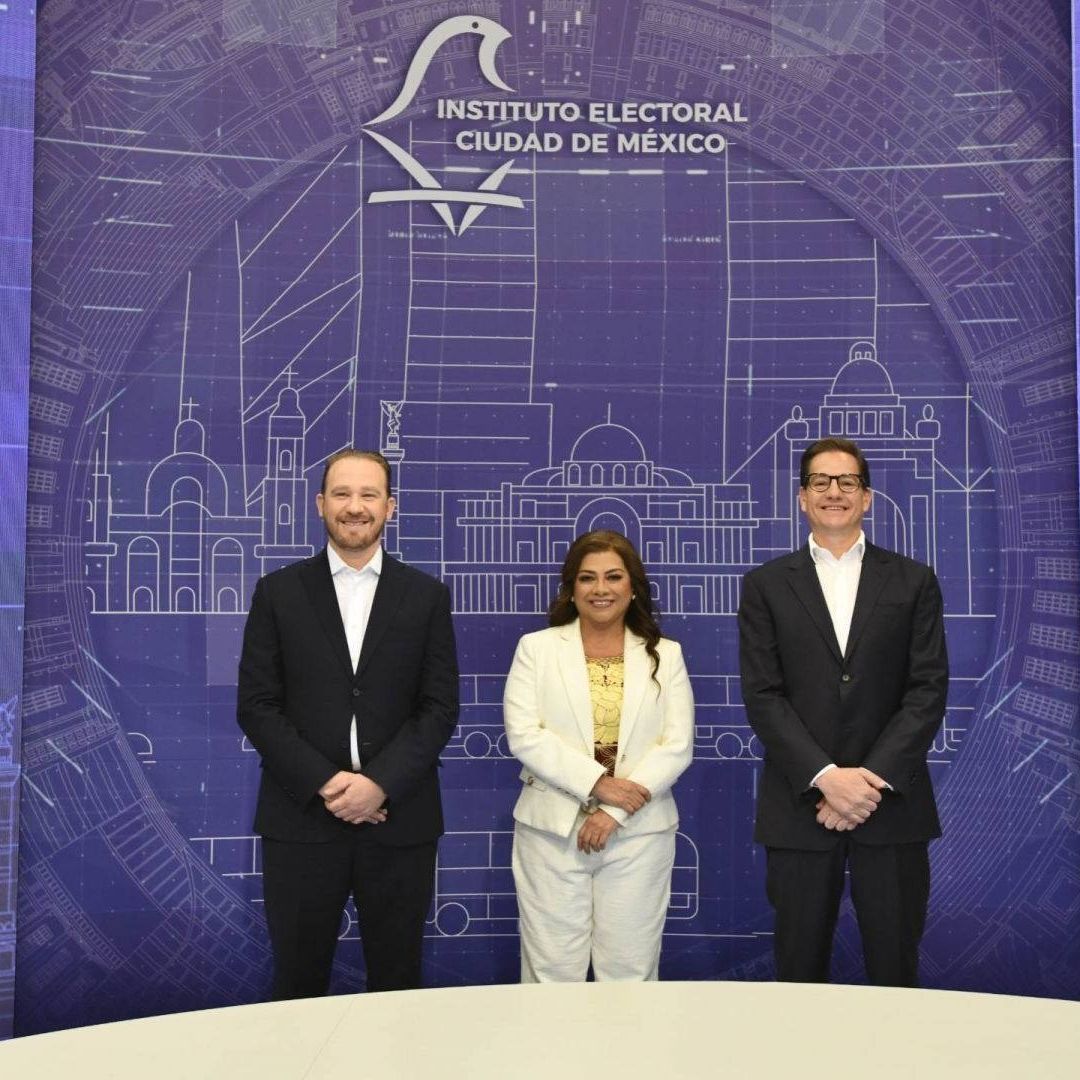 Santiago Taboada, Clara Brugada y Salomón Chertorivski en debate por la CDMX