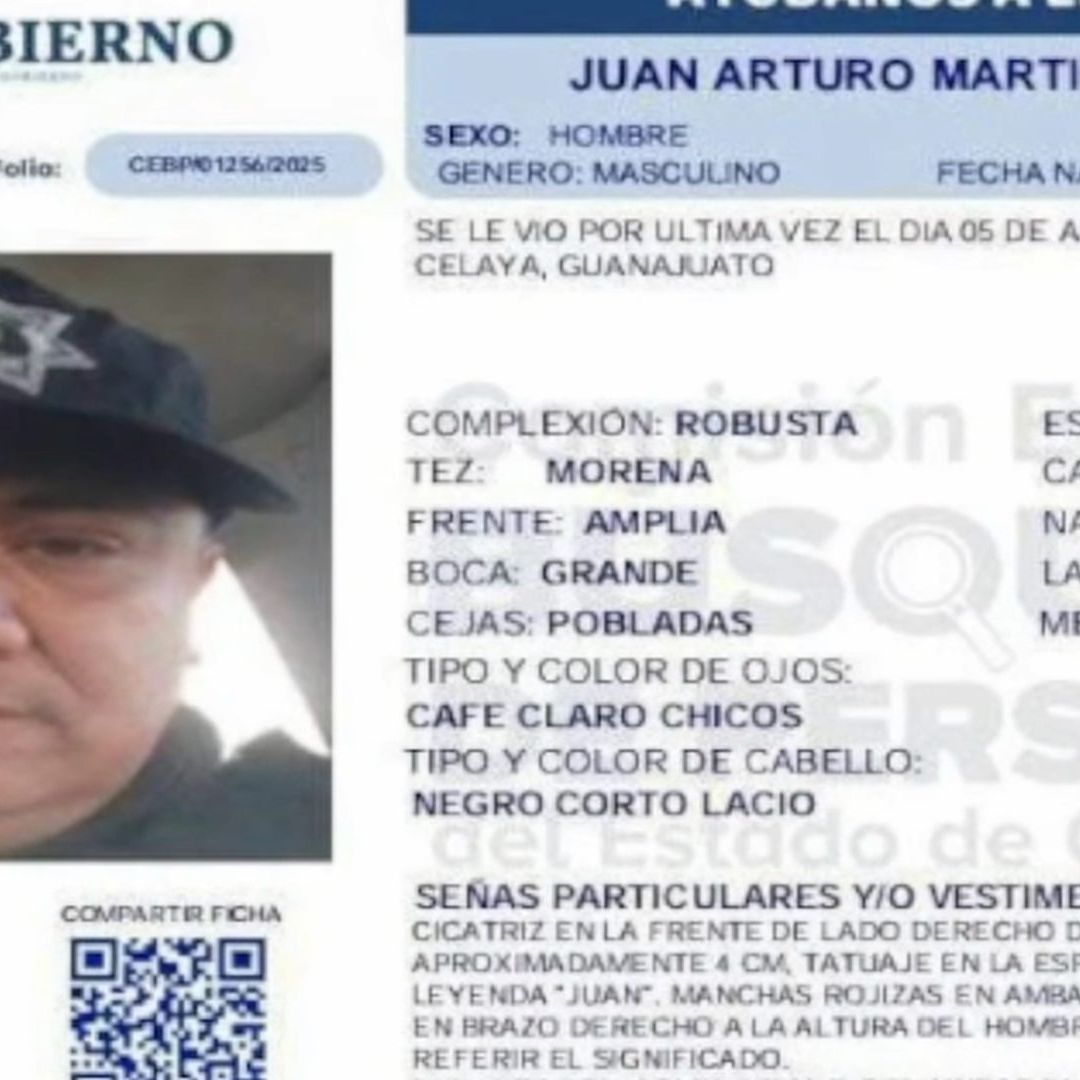 Buscan a Policía que Desapareció en Celaya y Activan Ficha de Búsqueda