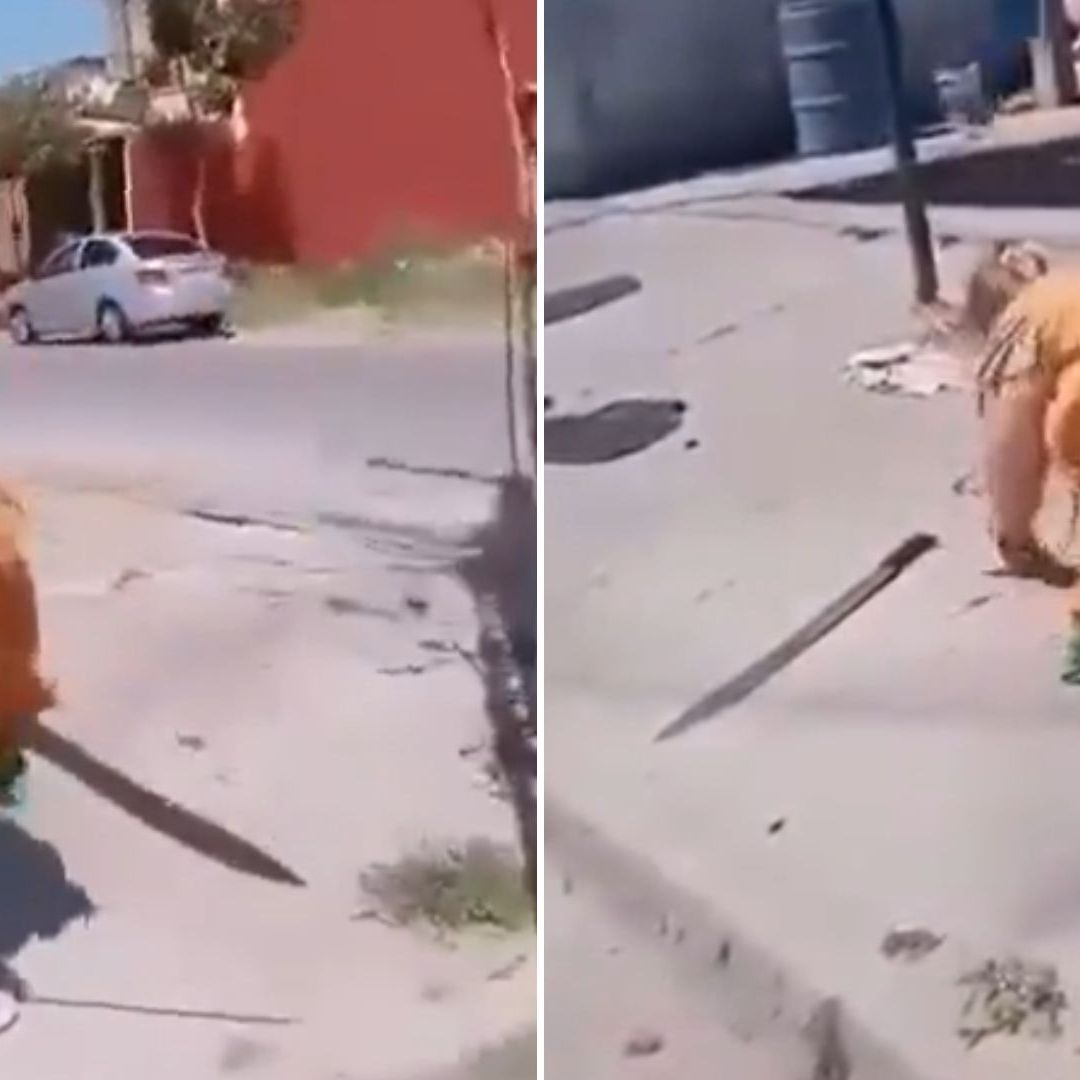 La mujer de edad avanzada amenazó a los empleados de la CFE, debido a que estos planeaban cortarle la luz