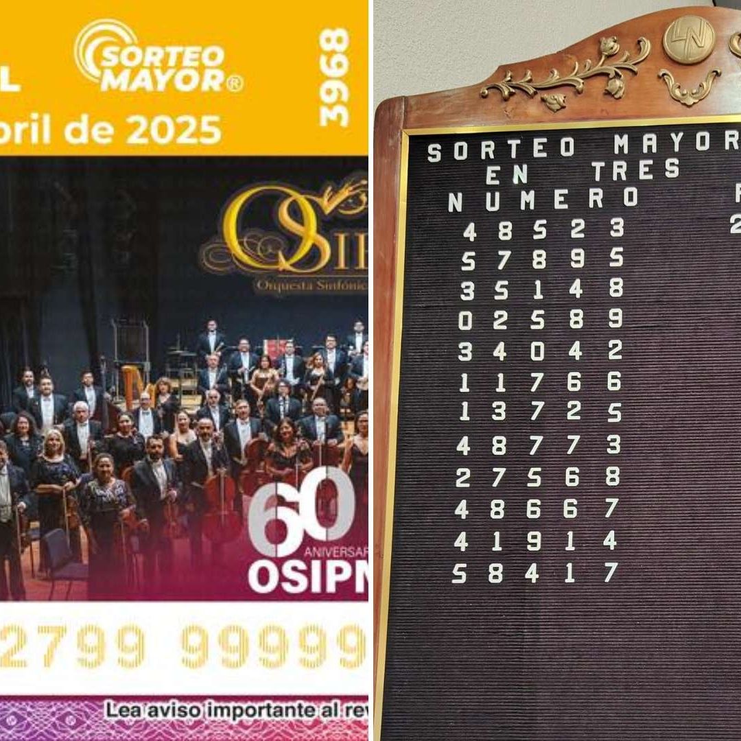 Conoce en qué estados y expendios se vendió el boleto ganador del Sorteo Mayor 3968 de Lotería Nacional del 8 de Abril 2025