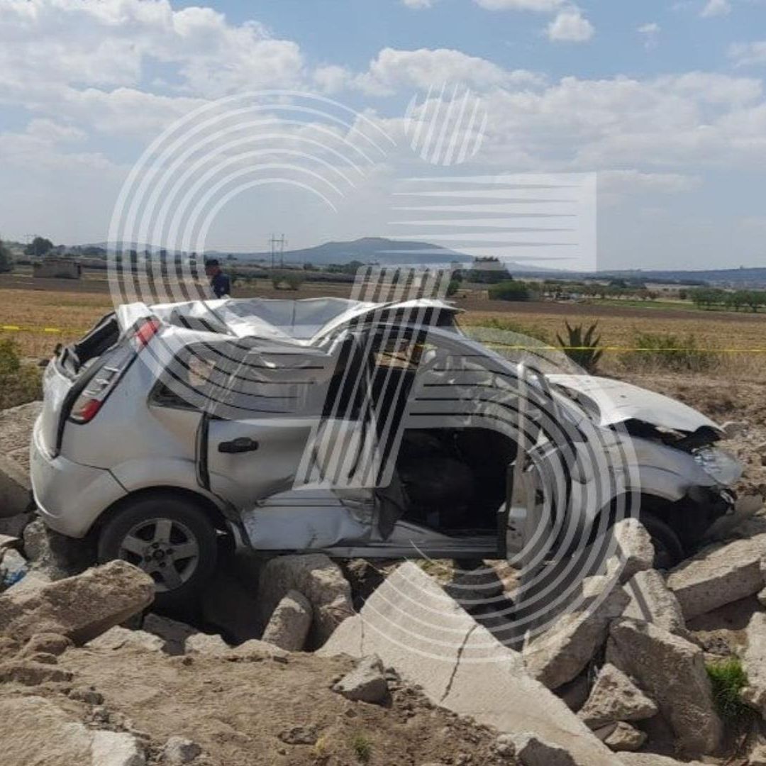 Menor de Edad Muerto por Volcadura de Automóvil en Carretera Huamantla-Benito Juárez en Tlaxcala